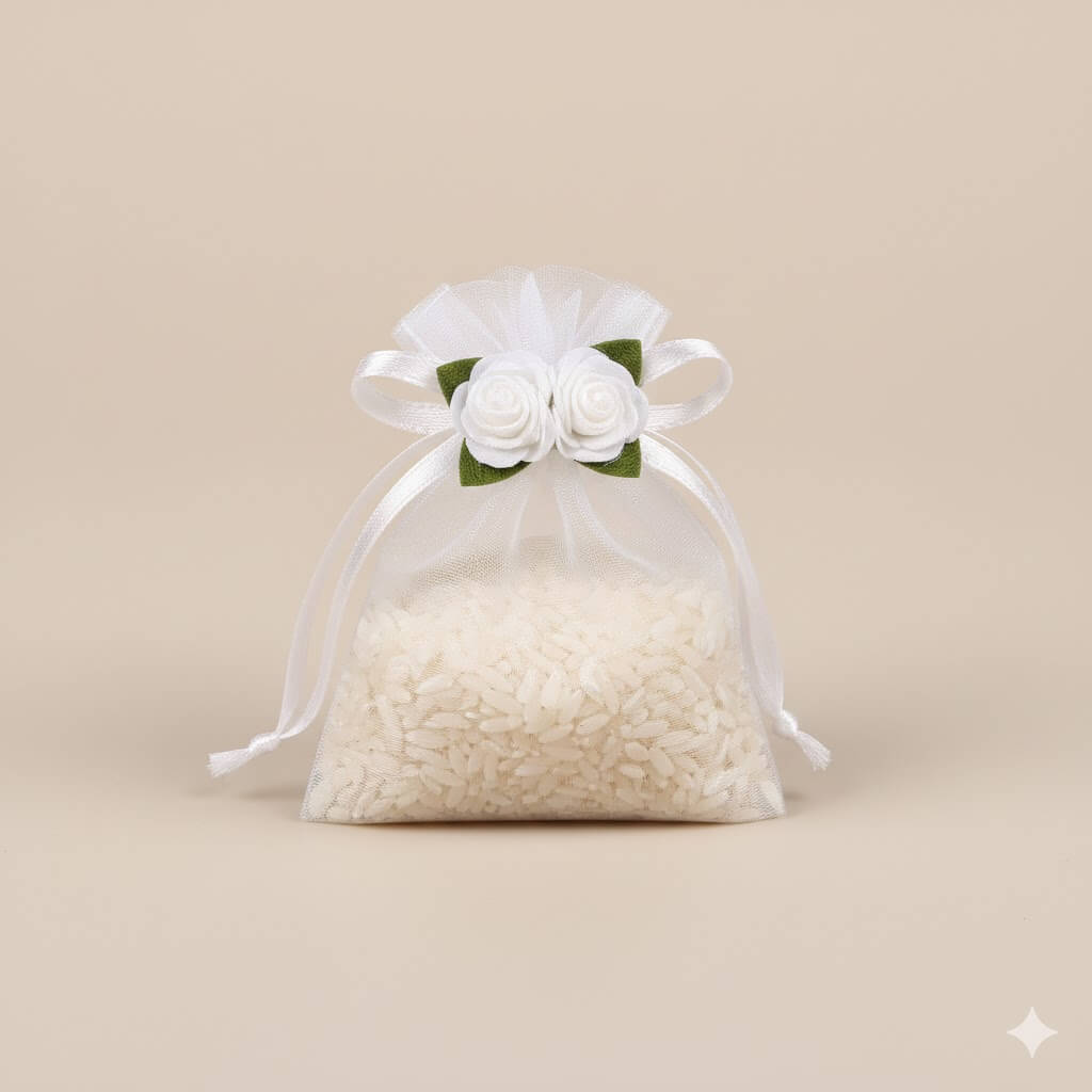 bryllupsris-pose-klassisk-tyl-blomst-groen-inkl-ris