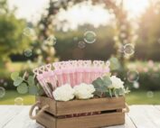 Saebebobler-til-bryllup-flere-rosa